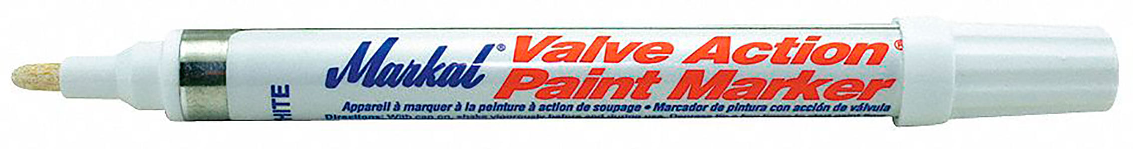 Markal Valve Action Paint Marker White 96820 