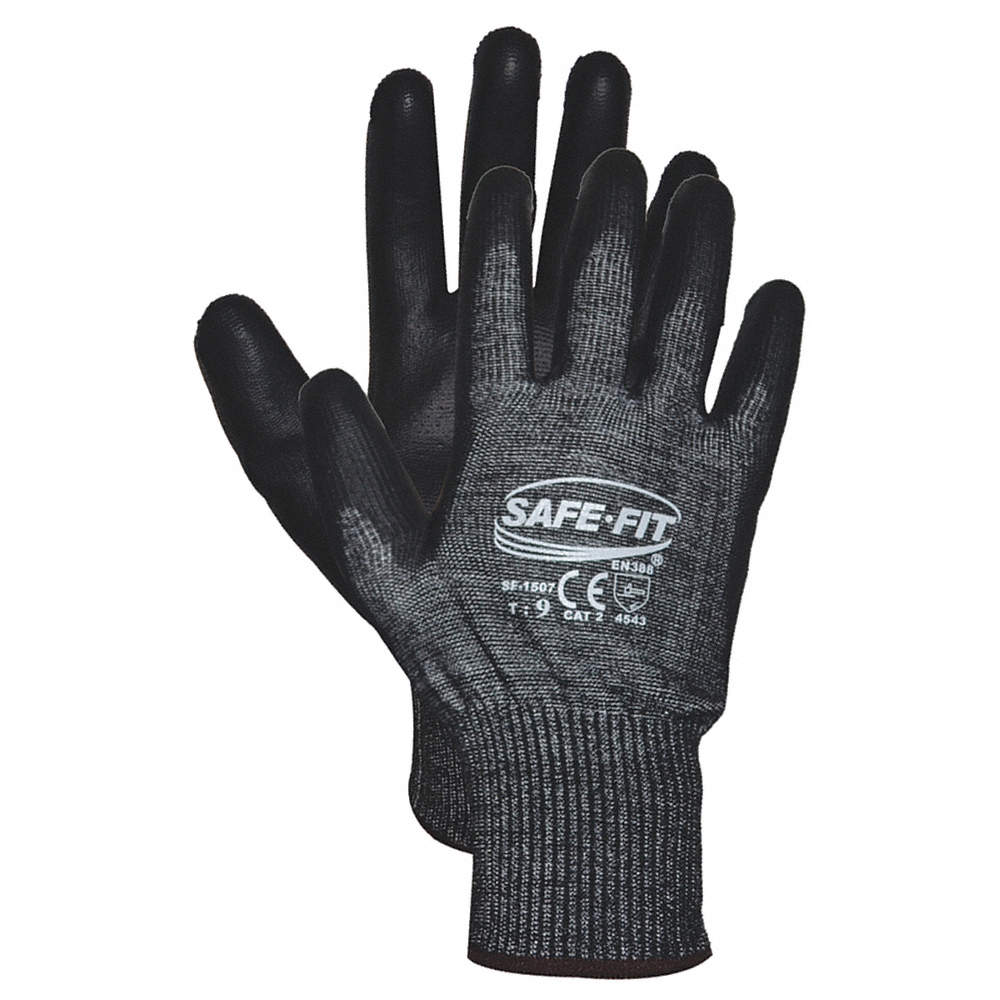 Guantes Resistentes A Cortes SF 1507 Poliuretano Talla 7 Negro ...