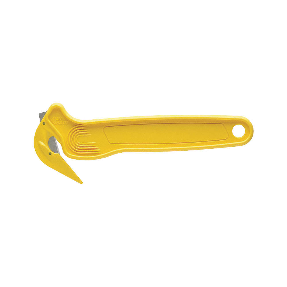 SWIFT SAFETY CUTTER Navaja Utilitaria de Seguridad Acero al Carbono 6-3/4  Amarillo - Cuchillo de Gancho - 3GNY4