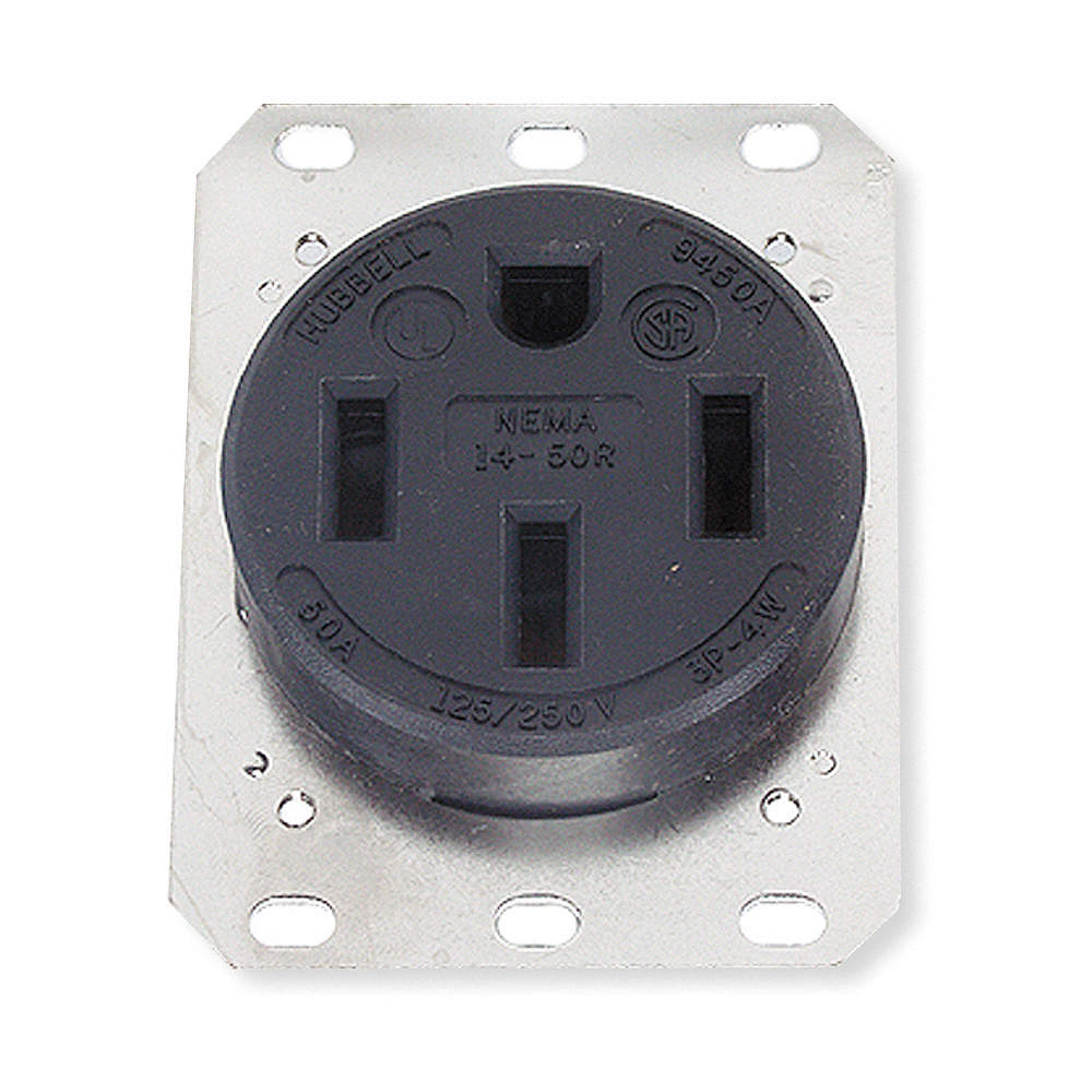 Receptaculo Montado Al Ras 125 250VCA 50 Amperes Configuracion NEMA 14 receptaculo-montado-al-ras-125-250vca-50-amperes-configuracion-nema-14