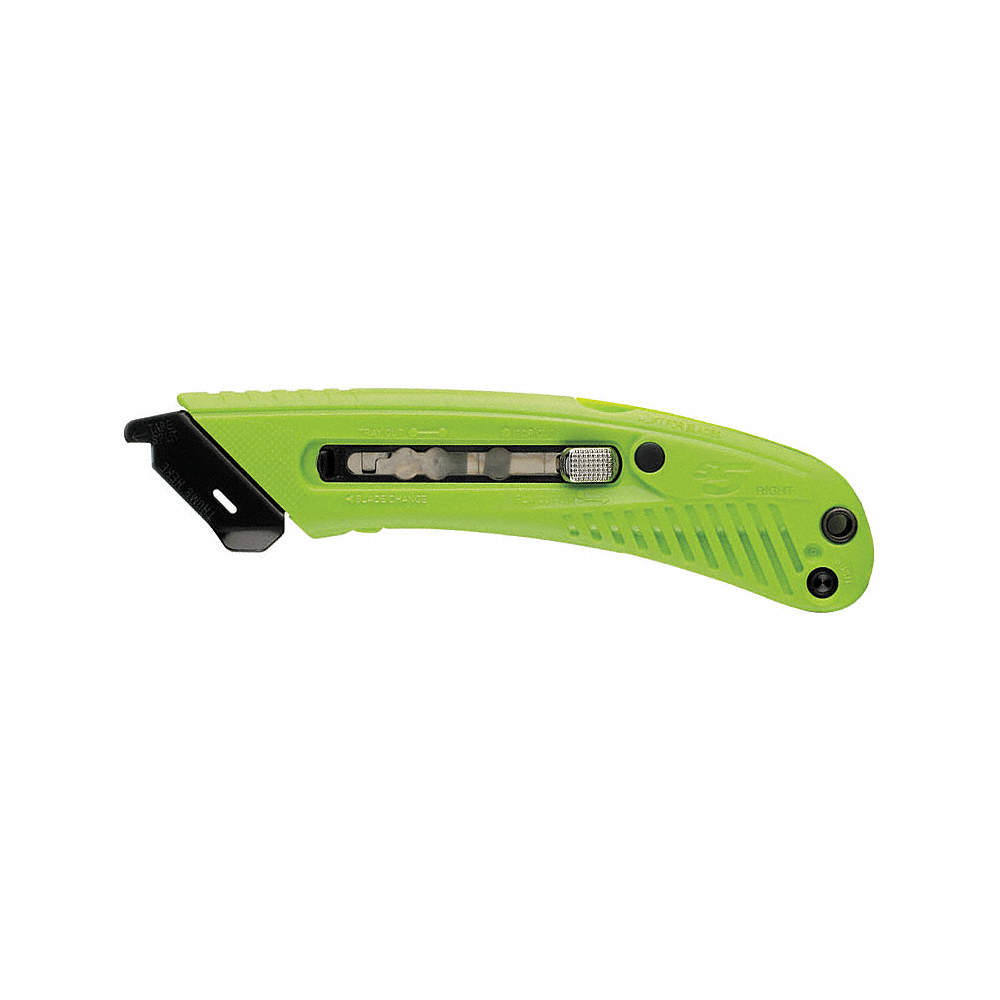 SWIFT SAFETY CUTTER Navaja Utilitaria de Seguridad Acero al Carbono 6-3/4  Amarillo - Cuchillo de Gancho - 3GNY4